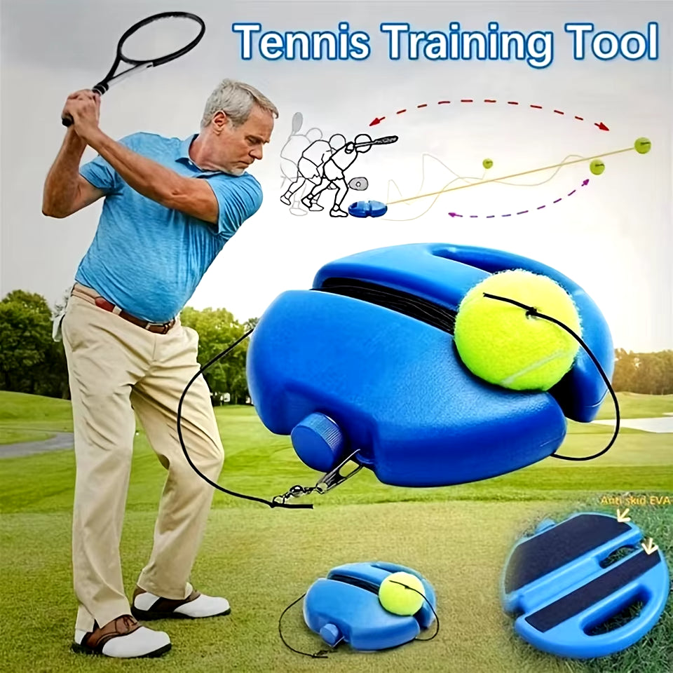 Improve Your Tennis Skills Anywhere with Rebound Balls and Elastic Rope Base - Perfect for Indoor and Outdoor Training