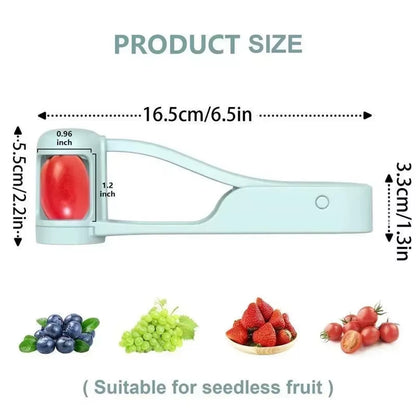 Fruits Slicer Cutter Grape Cherry Tomato Fruit Salad Splitter Artifact Toddlers Small Kitchen Accessories Cut Gadget for Baby