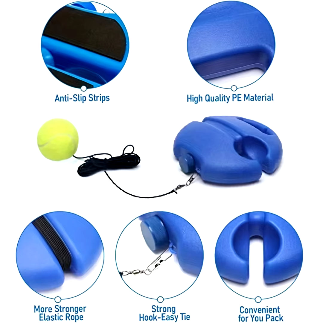 Improve Your Tennis Skills Anywhere with Rebound Balls and Elastic Rope Base - Perfect for Indoor and Outdoor Training