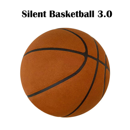 Silent Basketball Size 7#(29.5")6#/5# Dribbling Indoor Grooved Airless Foam Basketball Quiet Dribbling Training Silent Ball Gift