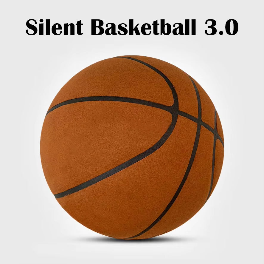 Silent Basketball Size 7#(29.5")6#/5# Dribbling Indoor Grooved Airless Foam Basketball Quiet Dribbling Training Silent Ball Gift
